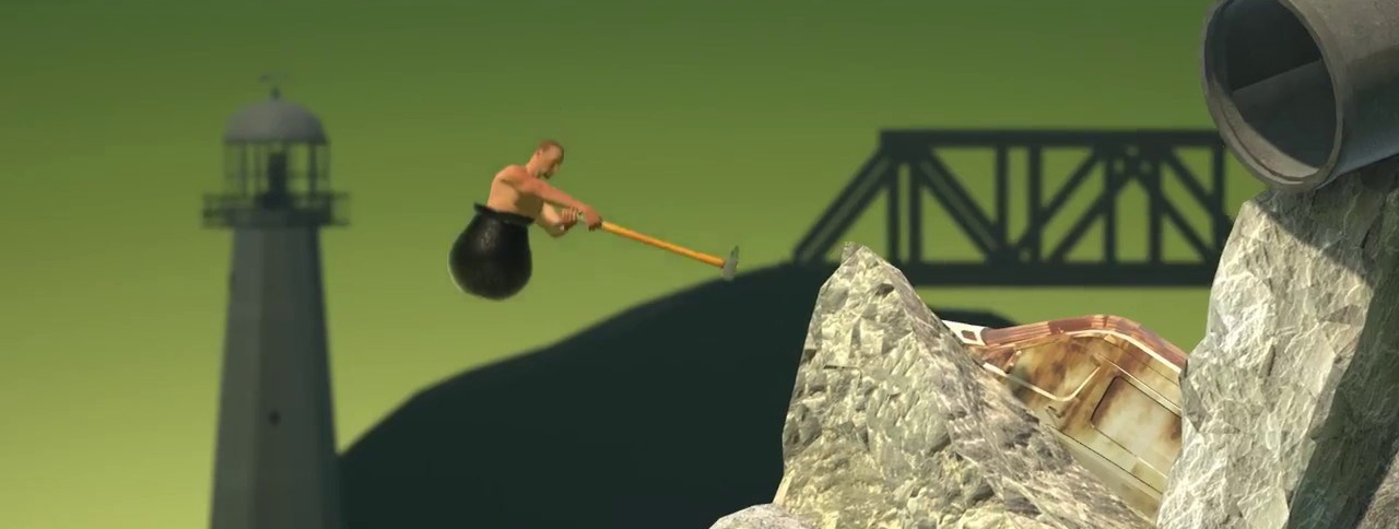 what is at the end of getting over it game